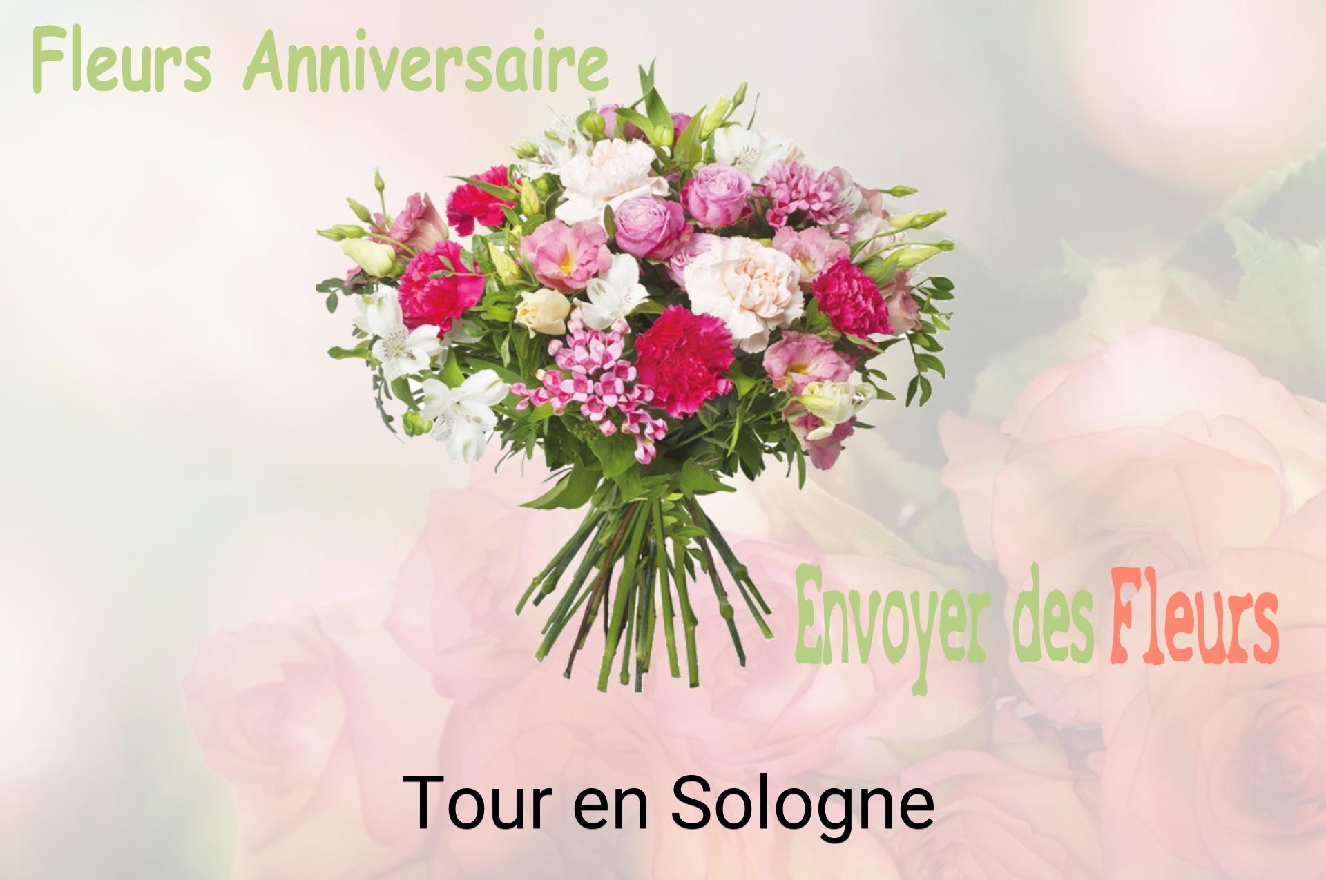 Bouquet de fleurs d’anniversaire livré à Tour-en-Sologne