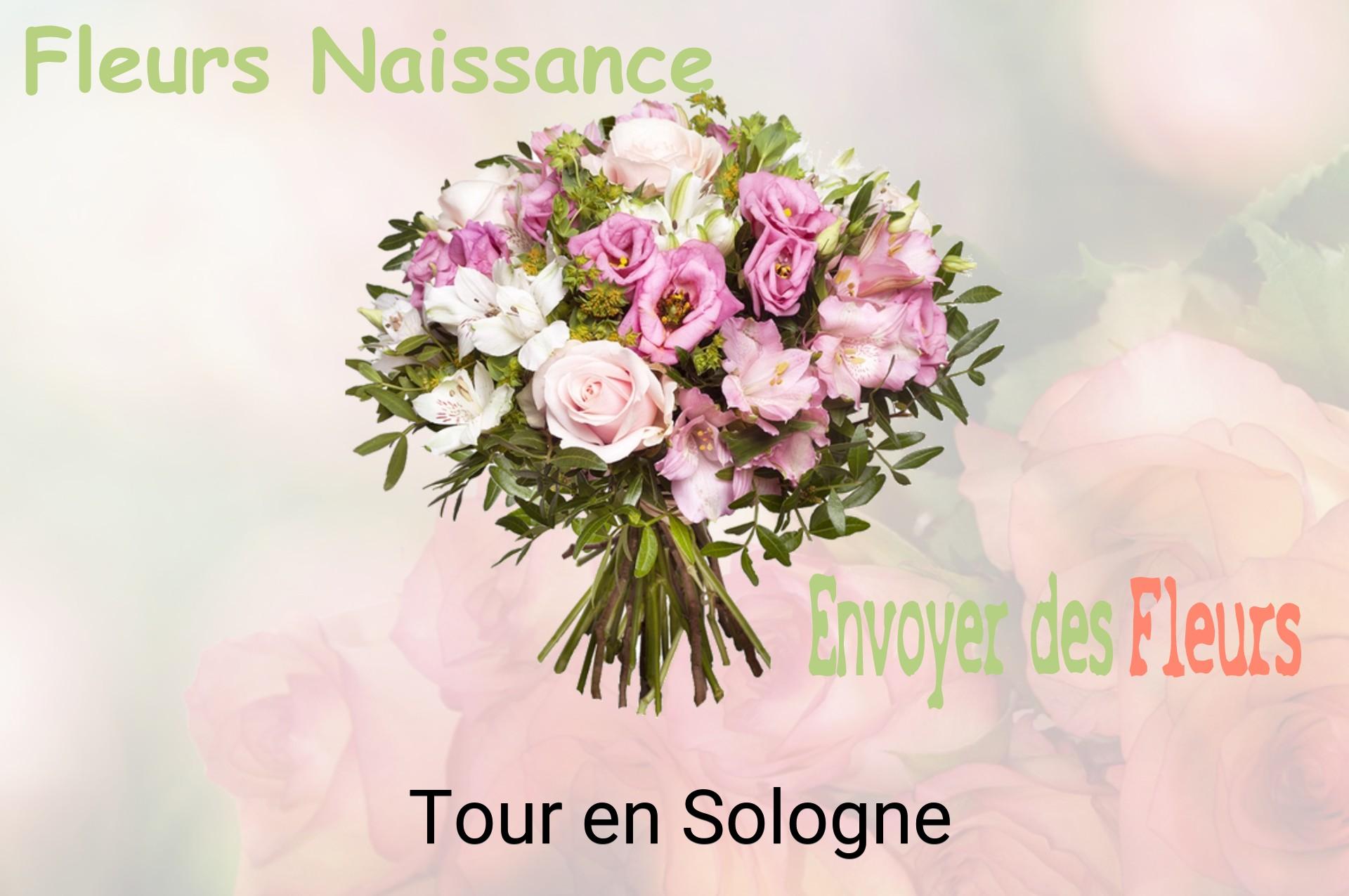 Bouquet de fleurs de naissance livré à Tour-en-Sologne